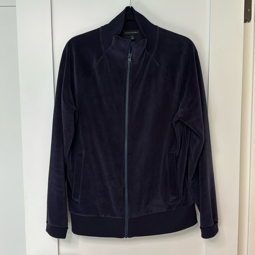 Banana Republic Navy Velour Track Suit size M